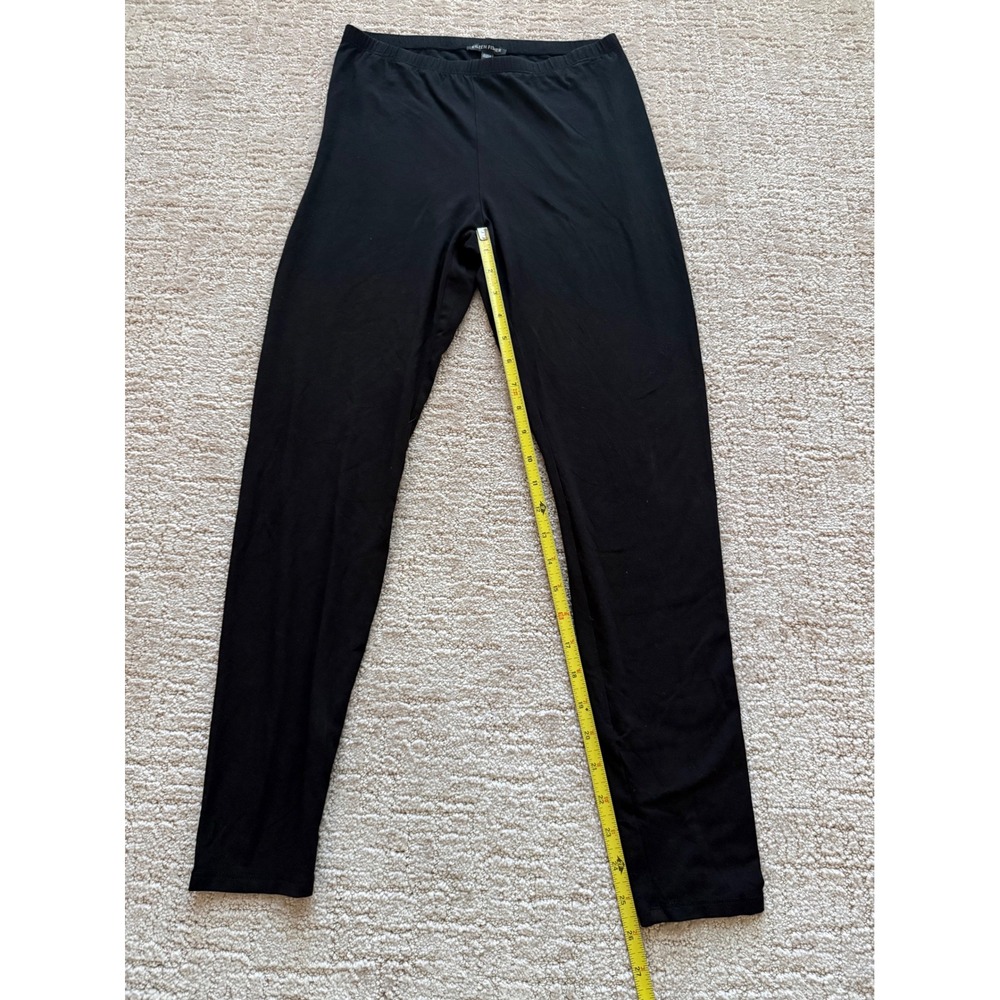 Eileen Fisher Leggings Women PS Black Excellent Tencel Lyocell Stretch Petite - Picture 2 of 5